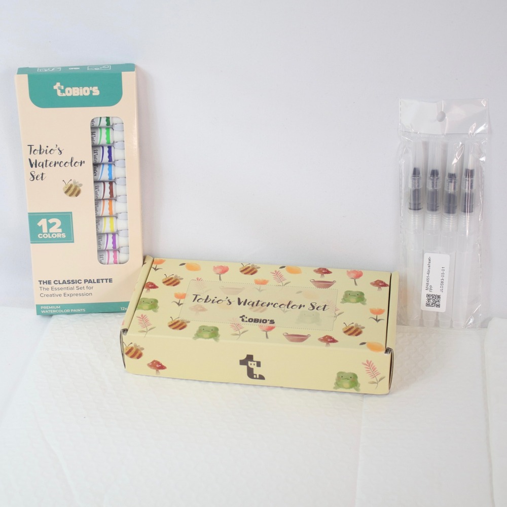 Tobio's 12 Watercolor Set Classic Palette with Paint Markers & Mini Palette